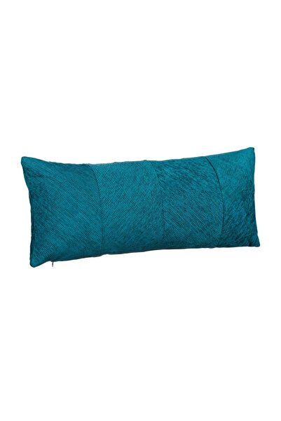 OEM Pernă Decorativa de Iarna Chenille Petrol Model Dungi 70x30cm – reîmprosp...