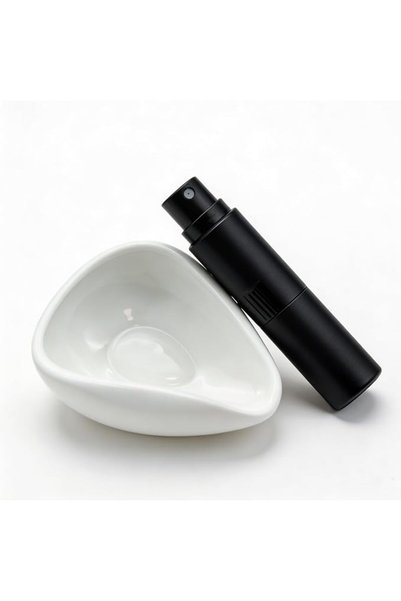 YEVTAHT White coffee Bean Dosing Cup & Spray Bottle Set Espresso Accessories ...