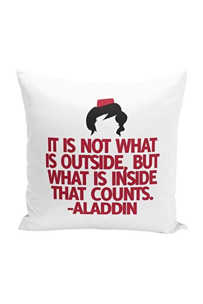 Generic Motivational Aladdin Quote Words Decorative Throw Pillow White/Red/Bl...