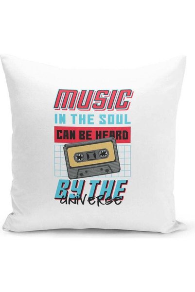 Generic Music Soul Design Decorative Pillow Multicolour