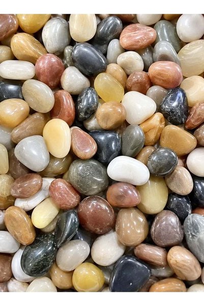 Generic Mixed Polished Stones 1–3 cm, 2.4 lb Decorative Pebbles, Smooth Color...
