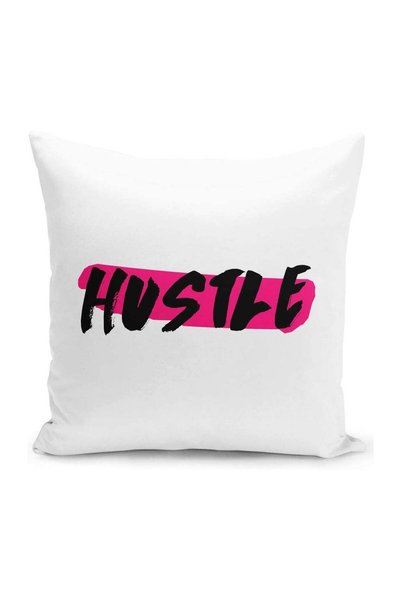 Generic Home Decor With Stuffing Hustle Work Hard Throw Pillow 16 x 16 Inch