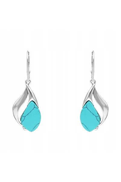 NO BRAND Cercei din argint 925 Sterling cu turcoaz - Eleganți și stilați |   ...