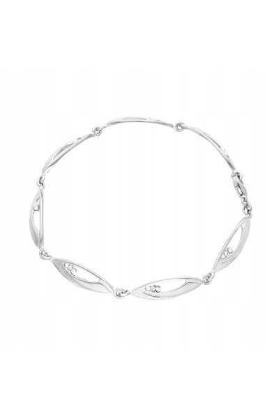 NO BRAND Brățară cu zirconiu cubic din argint