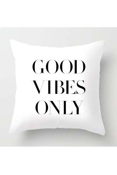 Generic 16x16 inch Throw Pillow for Home Decor with Stuffing Good Vibes Only ...