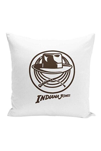 Generic Minimal Movie Poster Printed Decorative Pillows White/Brown 16x16inch