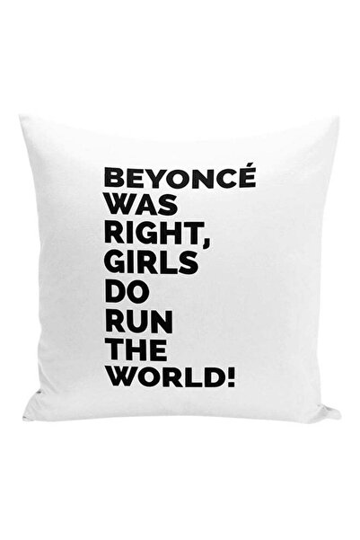 Generic Beyoncé Was Right Girls Run The World Women Power Decorative Pillow W...