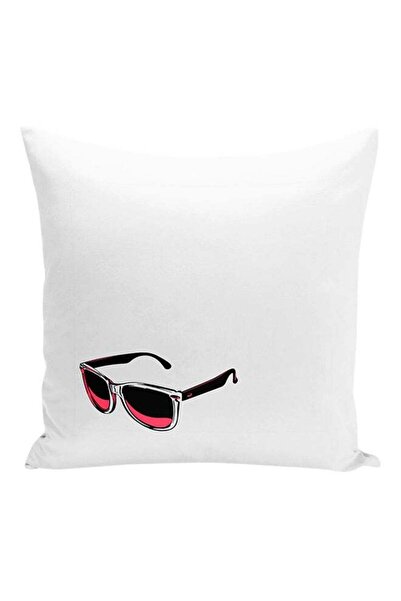 Generic Sun Shades Sunglasses Summer Printed Decorative Pillow White/Black/Pi...
