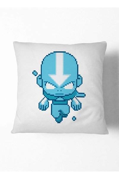 Generic Decorative Cushion Pixel Art Avatar Aang From The Last Airbender Couc...