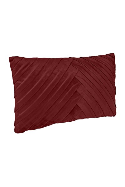 OEM Pernă Decorativa Bordo Velvet cu Dungi Reliefate pentru Canăpea 50x30cm –...