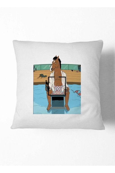 Generic Decorative Cushion Bojack Horseman Pool Scene Couch Cushion