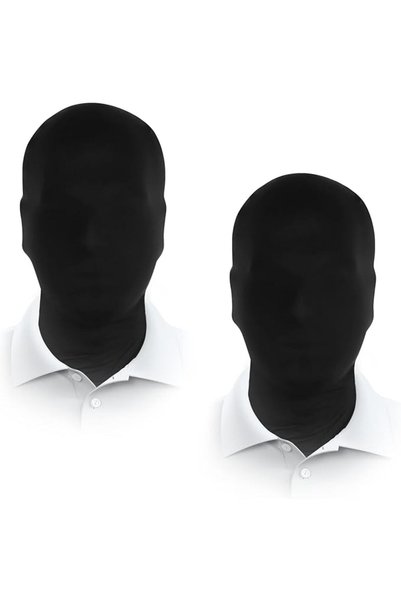 GENERAL قطعتان من قناع الوجه الكامل، أقنعة بي دبليو الثانية للبشرة، غطاء رأس ...