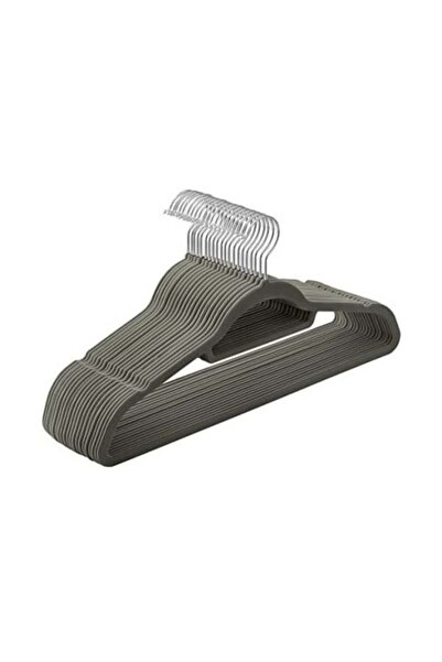 SONGMICS Set de 20 umerașe, Songmics, 43,5 cm, catifea, Gri, CRF20V
