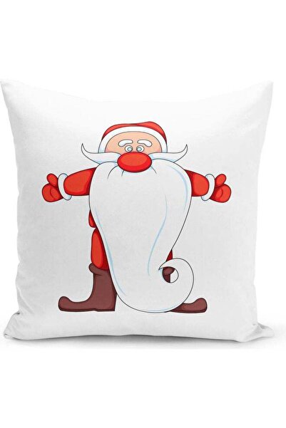 Generic Decorative Boots Santa Throw Pillow White 16 x 16inch