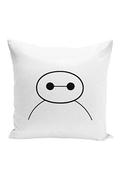 Generic Big Brother Face Decorative Pillow White/Black 16x16inch
