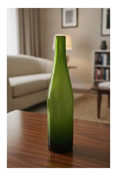 Generic AKDC Green Bottle-Shape Glass Vase – Sleek Tall Decorative Accent – 2...