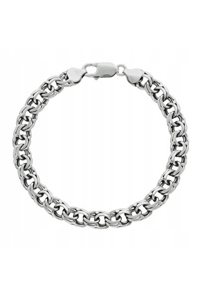 NO BRAND Brățară de argint Garibaldi - 16 g, 8 mm, 21 cm