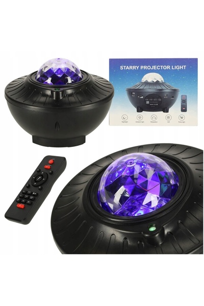 NO BRAND Proiector LED cu stele, lampă de veghe tip glob, telecomandă Bluetooth