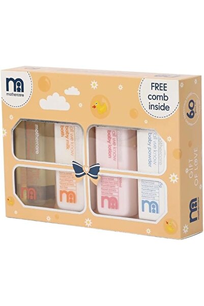 MOTHERCARE Baby Gift Set Hypoallergenic Bath Milk Lotion Shampoo Powder