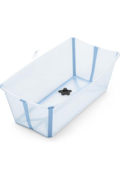 Stokke Flexi Bath, Ocean Blue - Foldable Baby Bath - Lightweight, Durable & E...