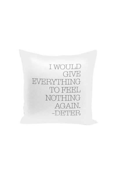 Generic Dexter Quote Throw Pillow White 16x16inch