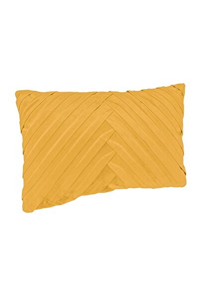 OEM Pernă Decorativa Galben Mustar Velvet cu Dungi Reliefate pentru Canăpea 5...