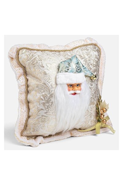 OEM Pernă Decorativa de Crăciun Ecru cu Mos Crăciun 40x40cm – adaugi instant ...