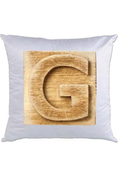 Generic G-Printed Decorative Pillow White/Brown 40 x 40cm