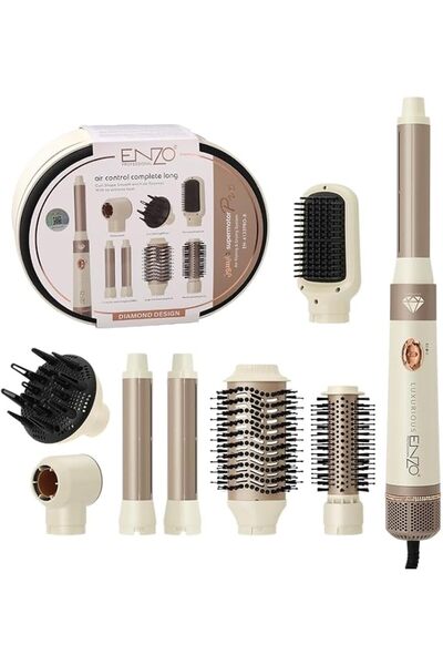 Enzo Professional EN-4133-Pro8 7-in-1 Air Hair Styler for Women, Multi-Functi...