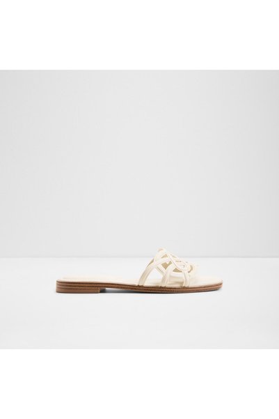 Aldo Gwalissi Ladies White Flat Sandals
