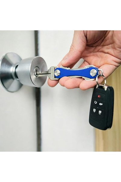 COMPACTOR منظم وحامل مفاتيح مدمج يقلل من حجم حافظة المفاتيح، مناسب لمفاتيح ال...