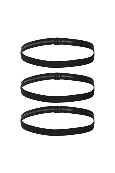 OEM Bentițe Păr Elastice Negre pentru femei - 3buc – ține părul ordonat și tr...
