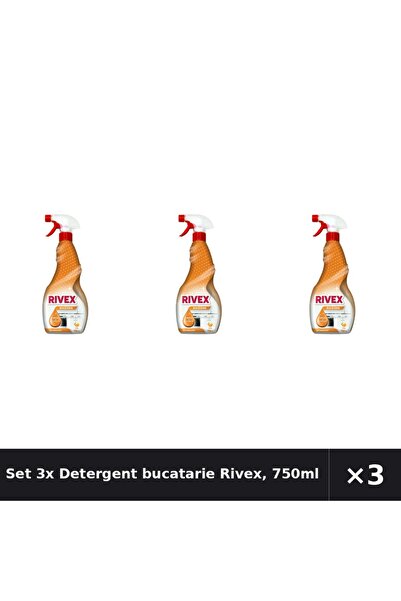 Rivex Set 3x Detergent bucătărie Rivex, 750ml
