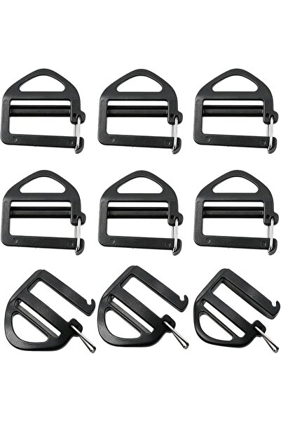 VANTOBEST 10PCS 1 Inch Plastic Webbing Hook Clip Side Release Buckles Backpac...