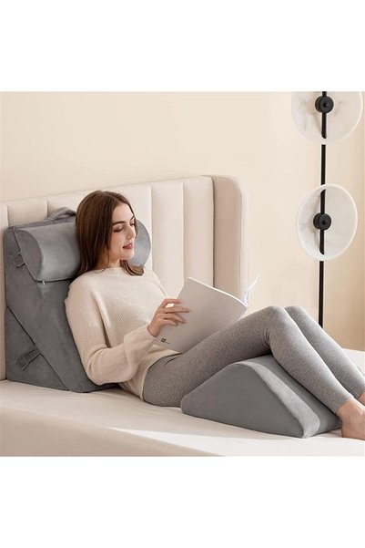 Emeralune مجموعة من 4 وسائد سرير طبية - لما بعد الجراحة، للاسترخاء، ودعم الظه...