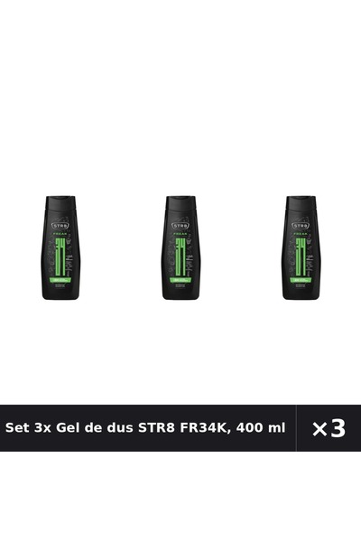 str8 Set 3x Gel de dus FR34K, 400 ml