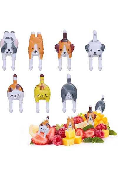 KASTWAVE Animal Food Picks for Kids, Fruit Picks Bento Box Food Picks Animals...