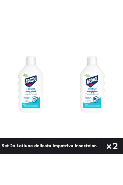 Aroxol Set 2x Lotiune delicata impotriva insectelor, Aroxol, 200 ML
