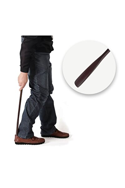 OEM Încălțător din Lemn Maro cu Curelușă din Piele Artificiala 54cm – te înca...