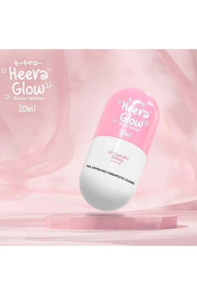 heera glow 20-in-1 Absolute Hydration Capsules (500mg) – 60 Capsules 50% OFF