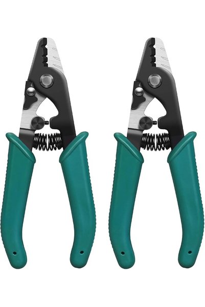 TERRIFI Three Hole Fiber Optic Stripper with Adjustable Knife, High Precision...