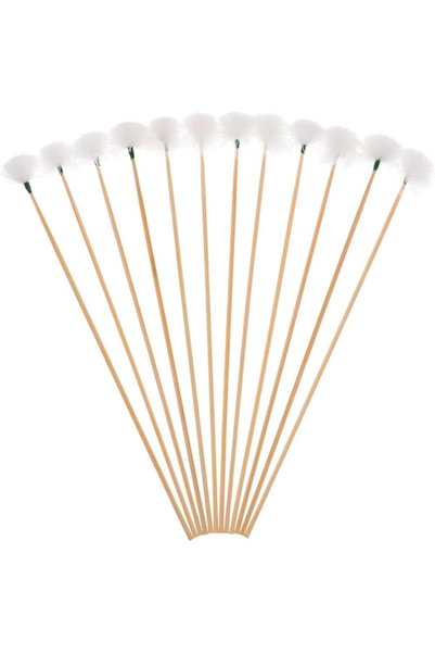 Healifty Goose Hair Ear Pick 12Pcs Bamboo Ear Sticks Cleaner Set Chinese Ear ...