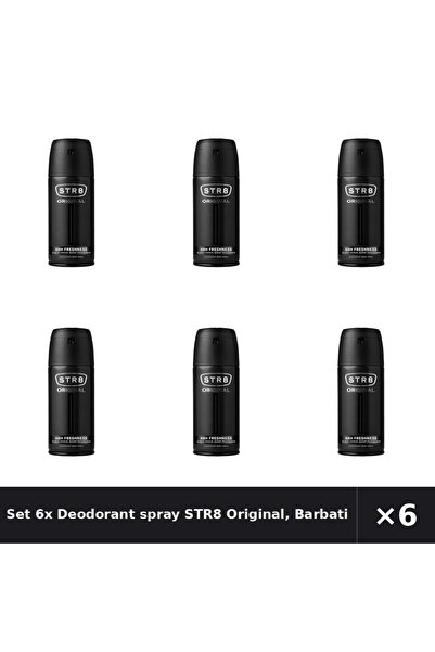 str8 Set 6x Deodorant spray Original, Barbati, 150 ml