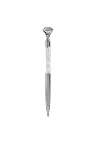 OEM Pix Argintiu cu Strass Alb & Diamant 17cm