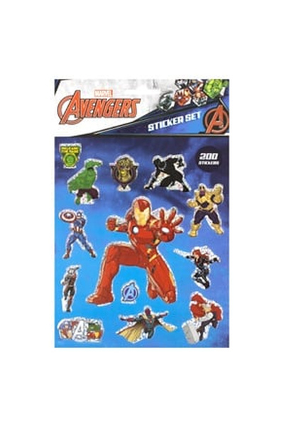 OEM Σετ Αυτοκόλλητων με Μοτίβα Avengers 200 τεμάχια - 4 Φύλλα