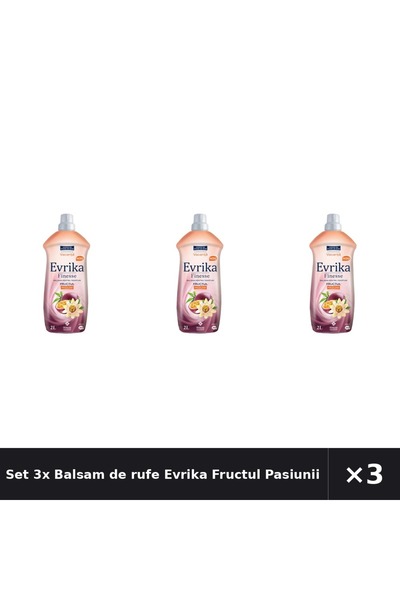Evrika Set 3x Balsam de rufe Fructul Pasiunii, 2 litri