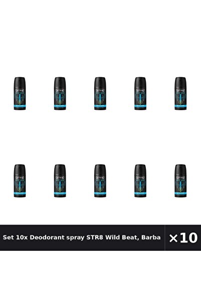 str8 Set 10x Deodorant spray Wild Beat, Barbati, 150 ml