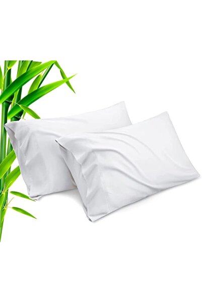 GENERAL TELUS Green Pillow Cases Queen Size 2 Pack, Bamboo Rayon Cooling Pill...
