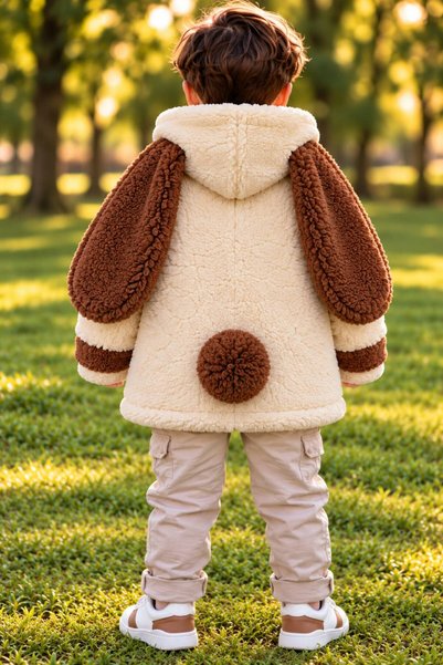 FERA Men's Wellsoft Soft Snap-On Cardigan with Bunny Ears
