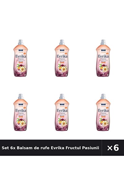 Evrika Set 6x Balsam de rufe Fructul Pasiunii, 2 litri